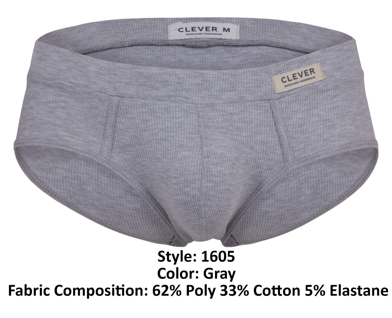 Clever 1605 Spirit Briefs Gray