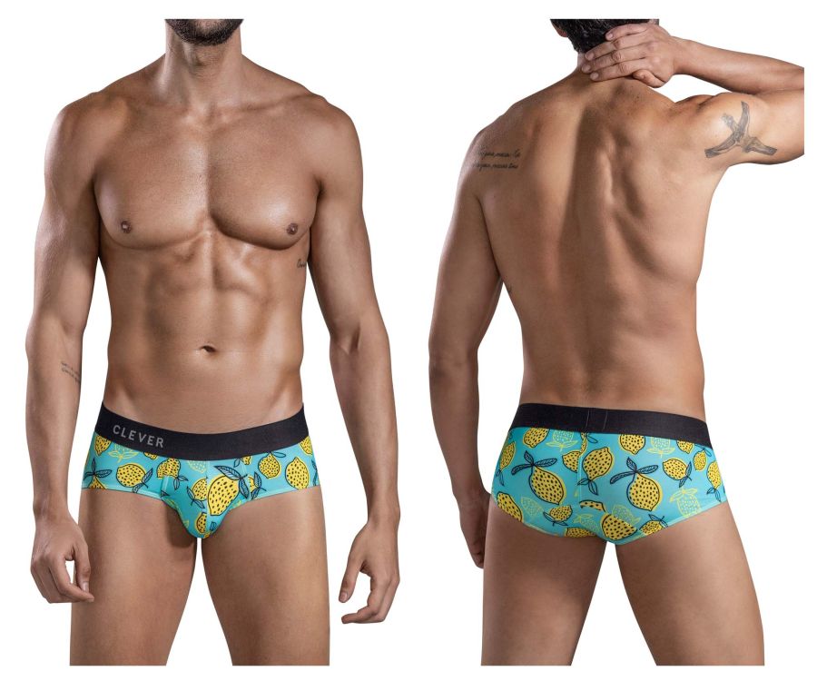 Clever 1687 Lemons Briefs Blue