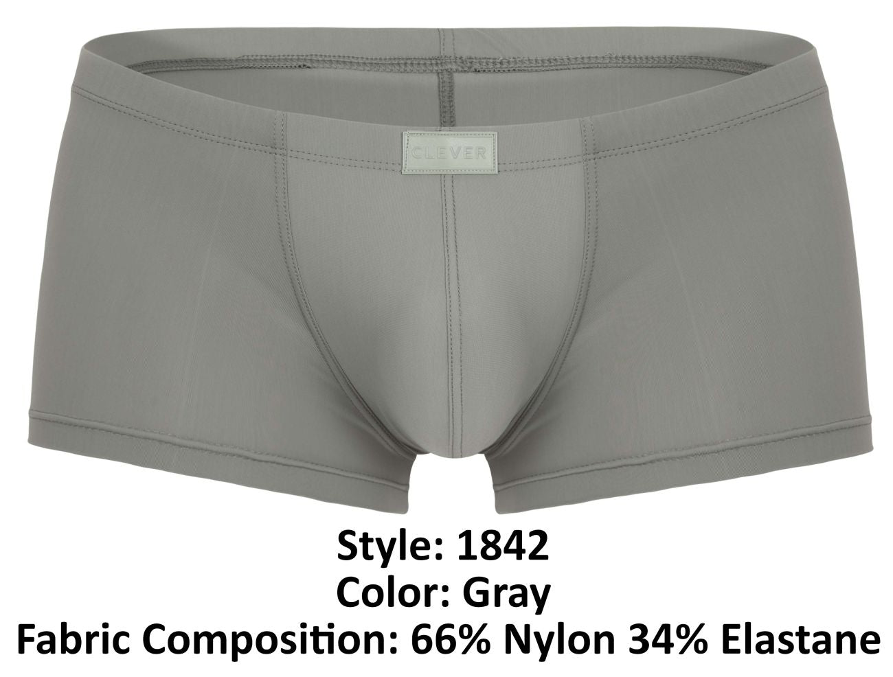 Clever 1842 Buenavista Male Sleek Contoured Pouch Trunks Green
