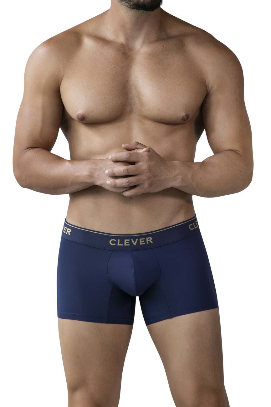 Clever 2026 Valladolid Mens Sleek Boxer Briefs Trunks Dark Blue