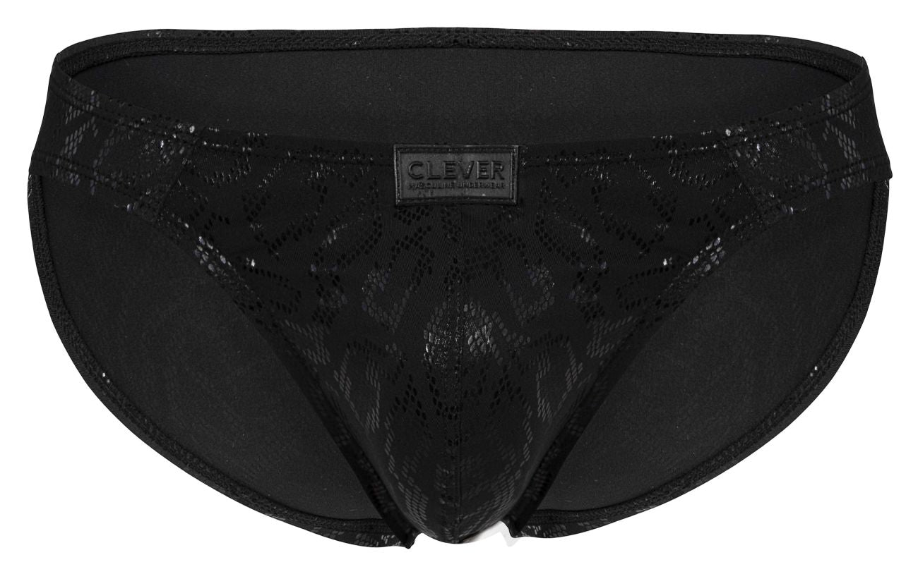Clever 2040 Mens Luxe Bikini Briefs Black