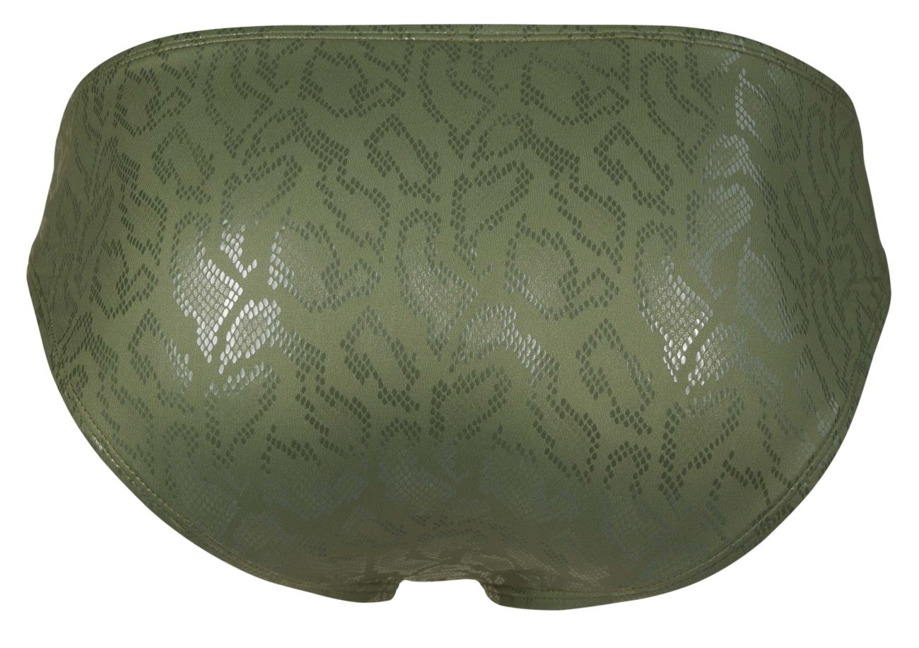 Clever 2040 Mens Luxe Bikini Briefs Green