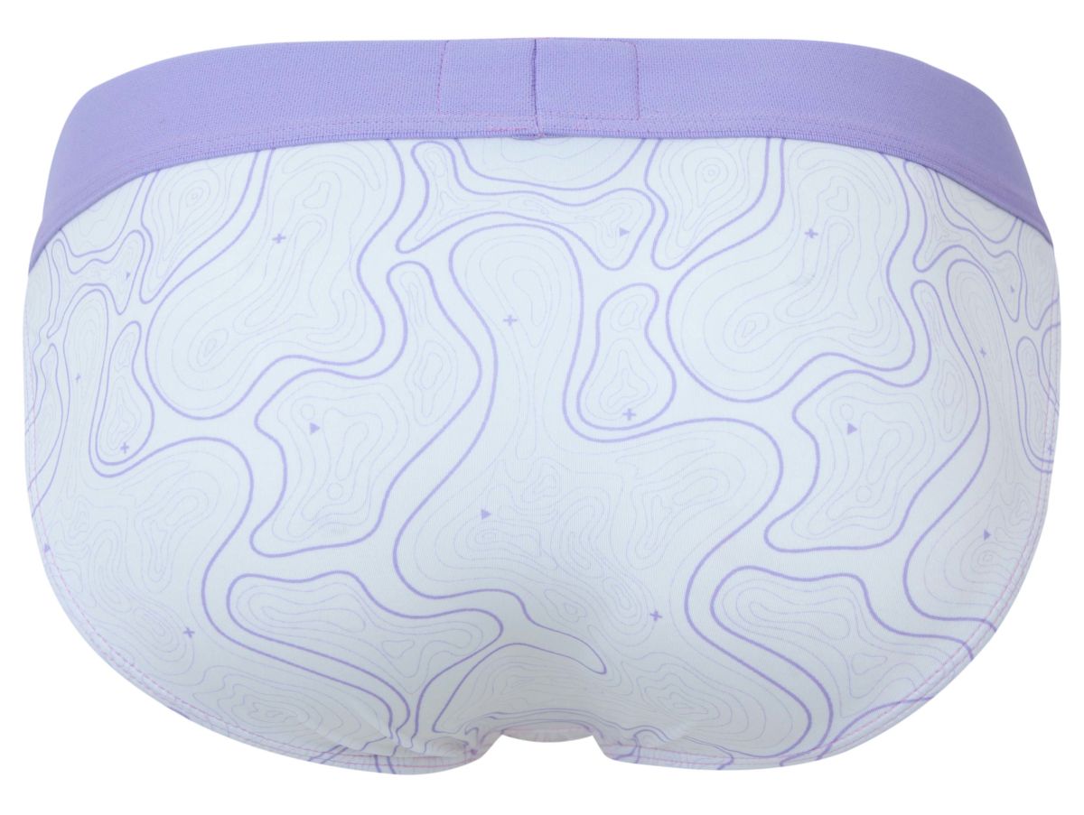 Clever 2057 Maze Mens Sporty Modern Bikini Brief Lilac