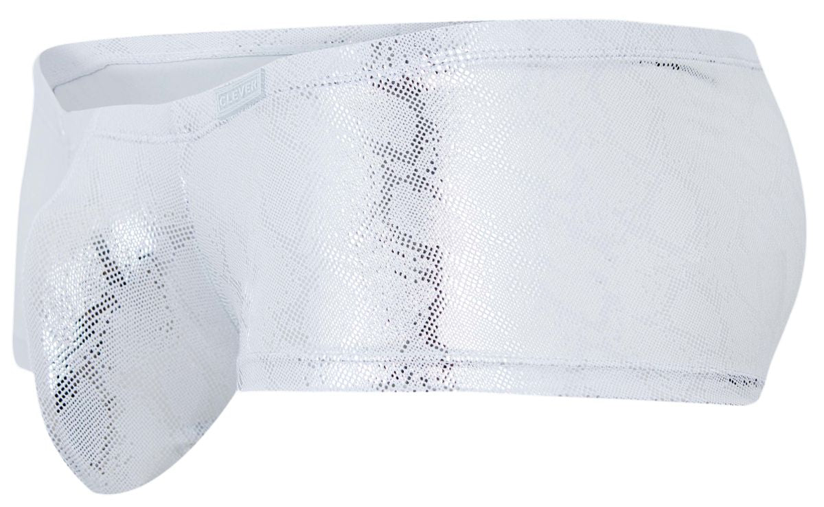 Clever 2061 Mens Diamond Metallic Trunks Silver