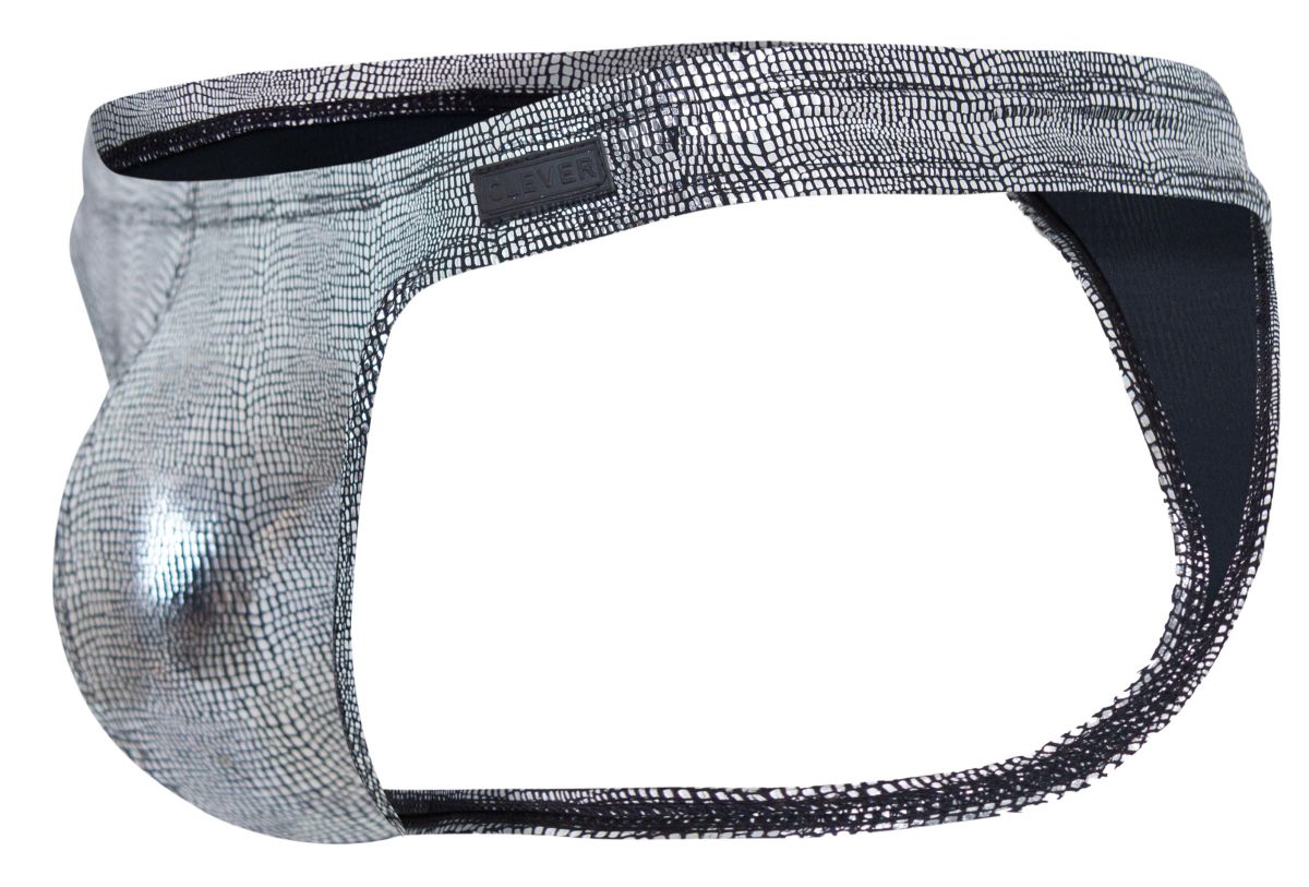 Clever 2072 Sparkles Mens Metallic Thongs Black