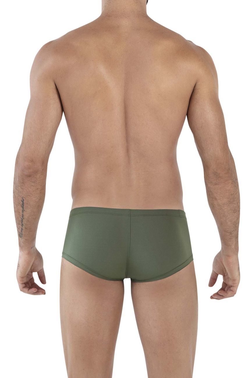 Clever 229934 3PK Australian Latin Trunks Olive Green-Dark Green-Green