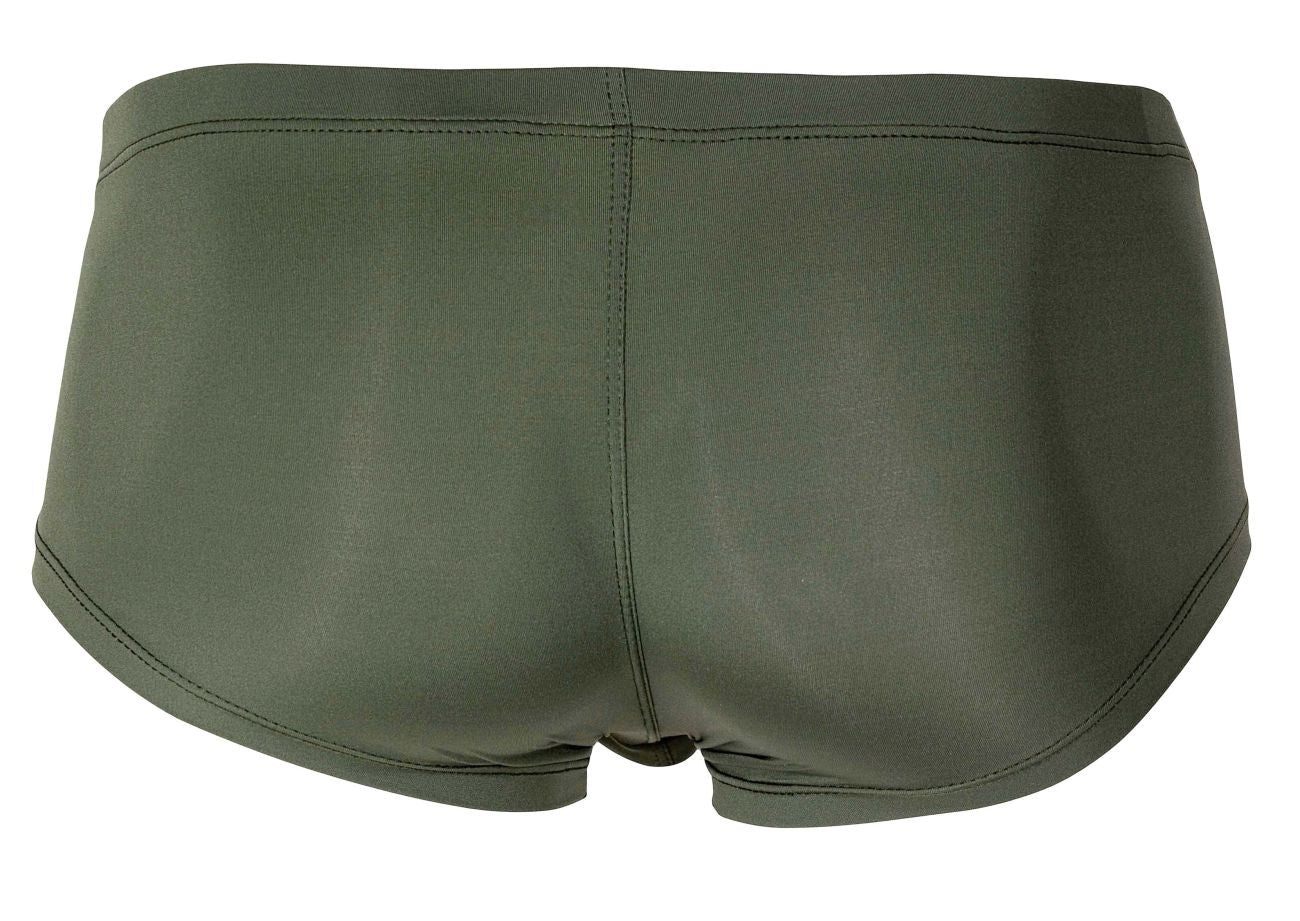 Clever 229934 3PK Australian Latin Trunks Olive Green-Dark Green-Green