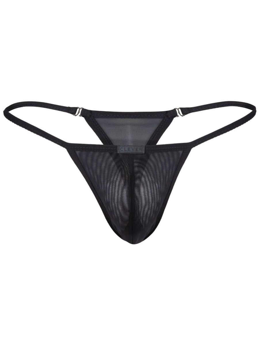26058 Eos Male Intimate Wardrobe Sheer Thongs Black