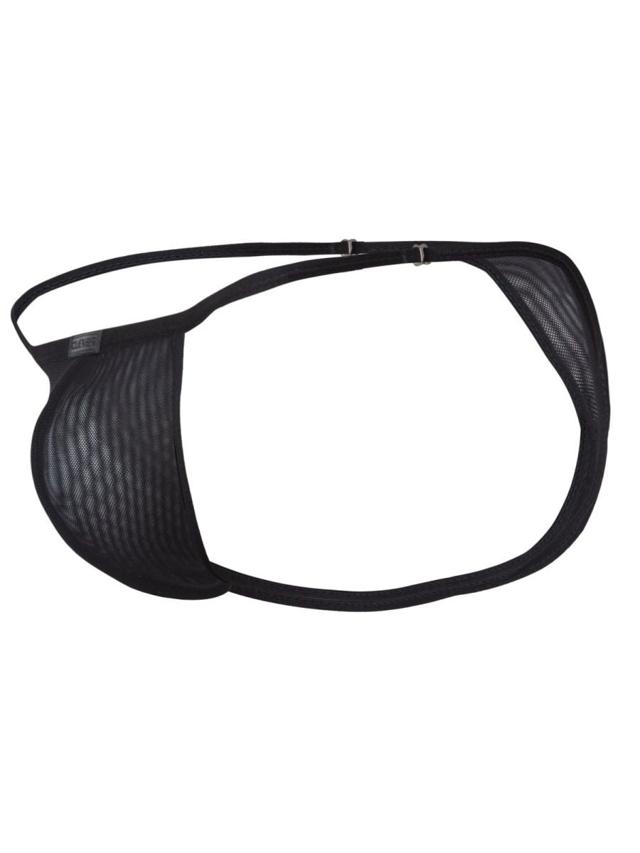 26058 Eos Male Intimate Wardrobe Sheer Thongs Black