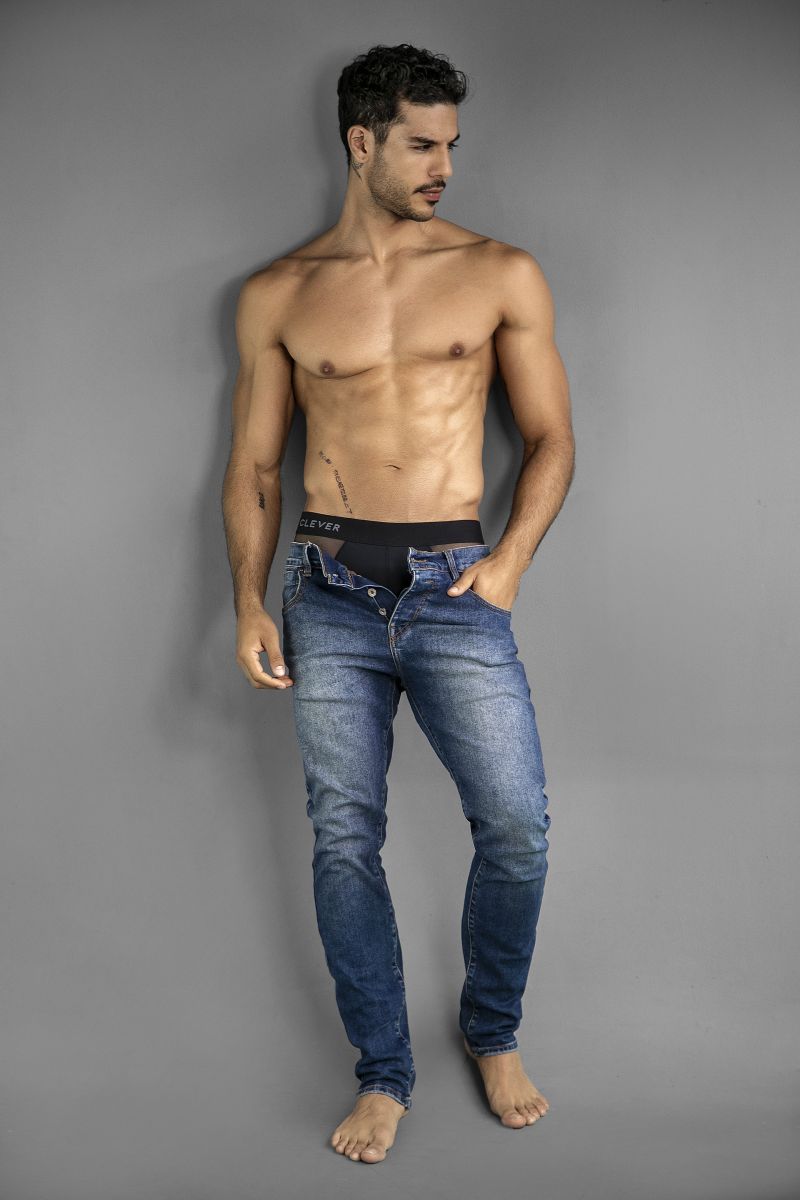26059 Tanatos Male Sophisticated Essentials Briefs Black