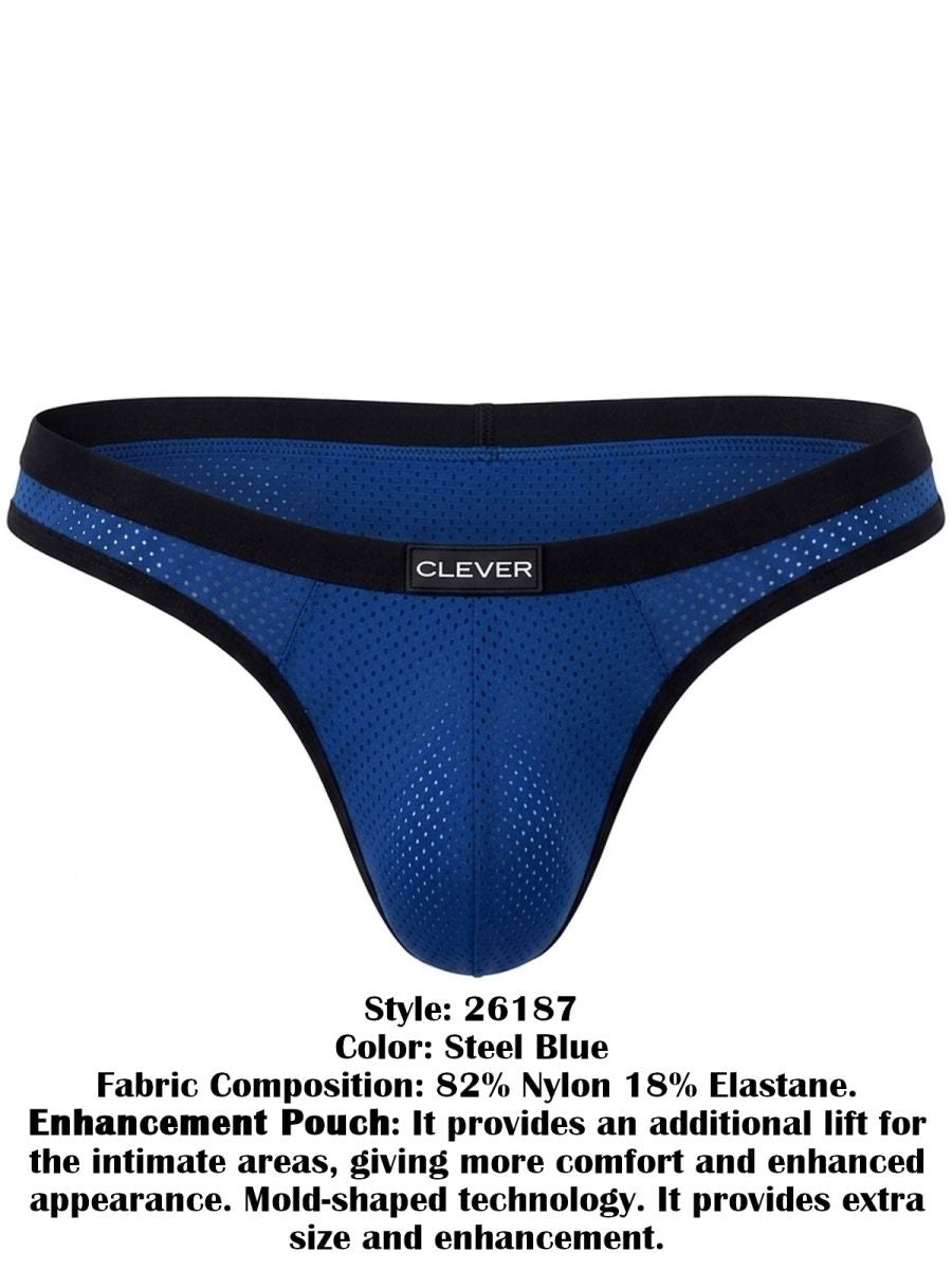 Clever 26187 Ulises Mens Ultimate Modern Style Briefs Steel Blue