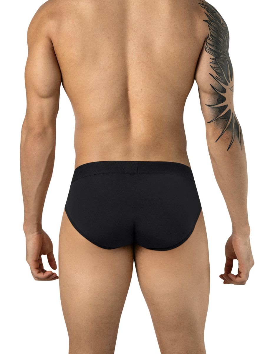 Clever 26210 Salento Mens Sleek Athletic Sihouette Briefs Black