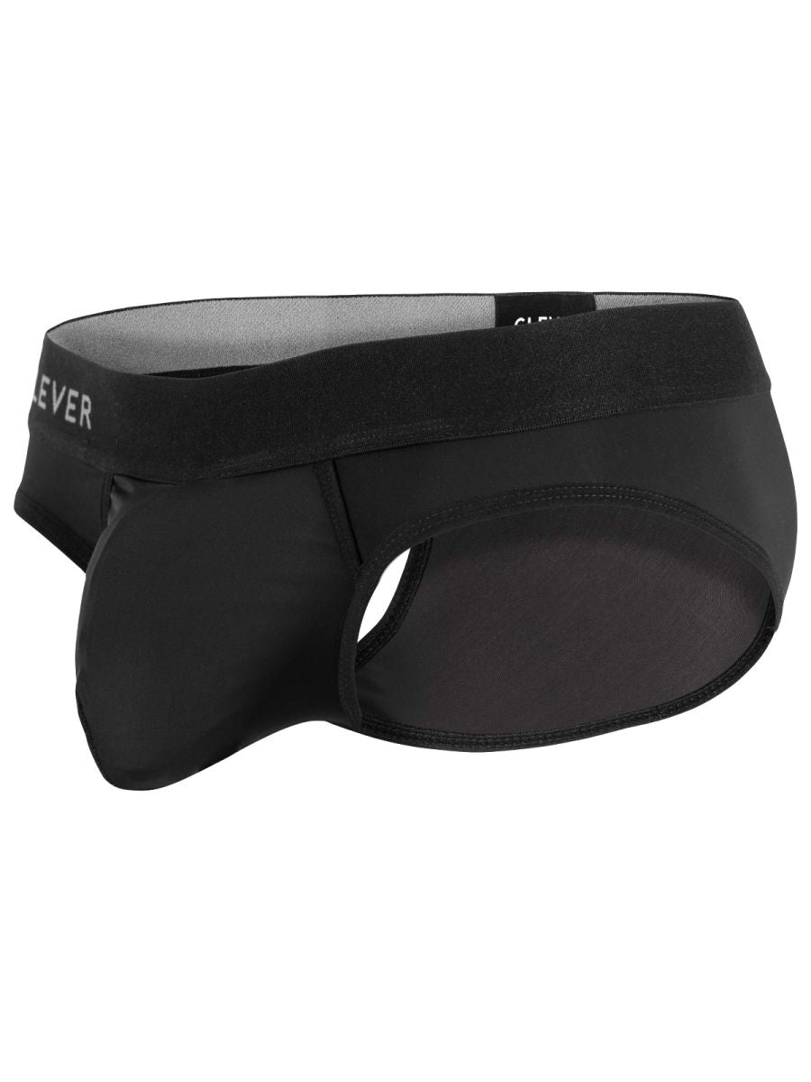 Clever 26210 Salento Mens Sleek Athletic Sihouette Briefs Black
