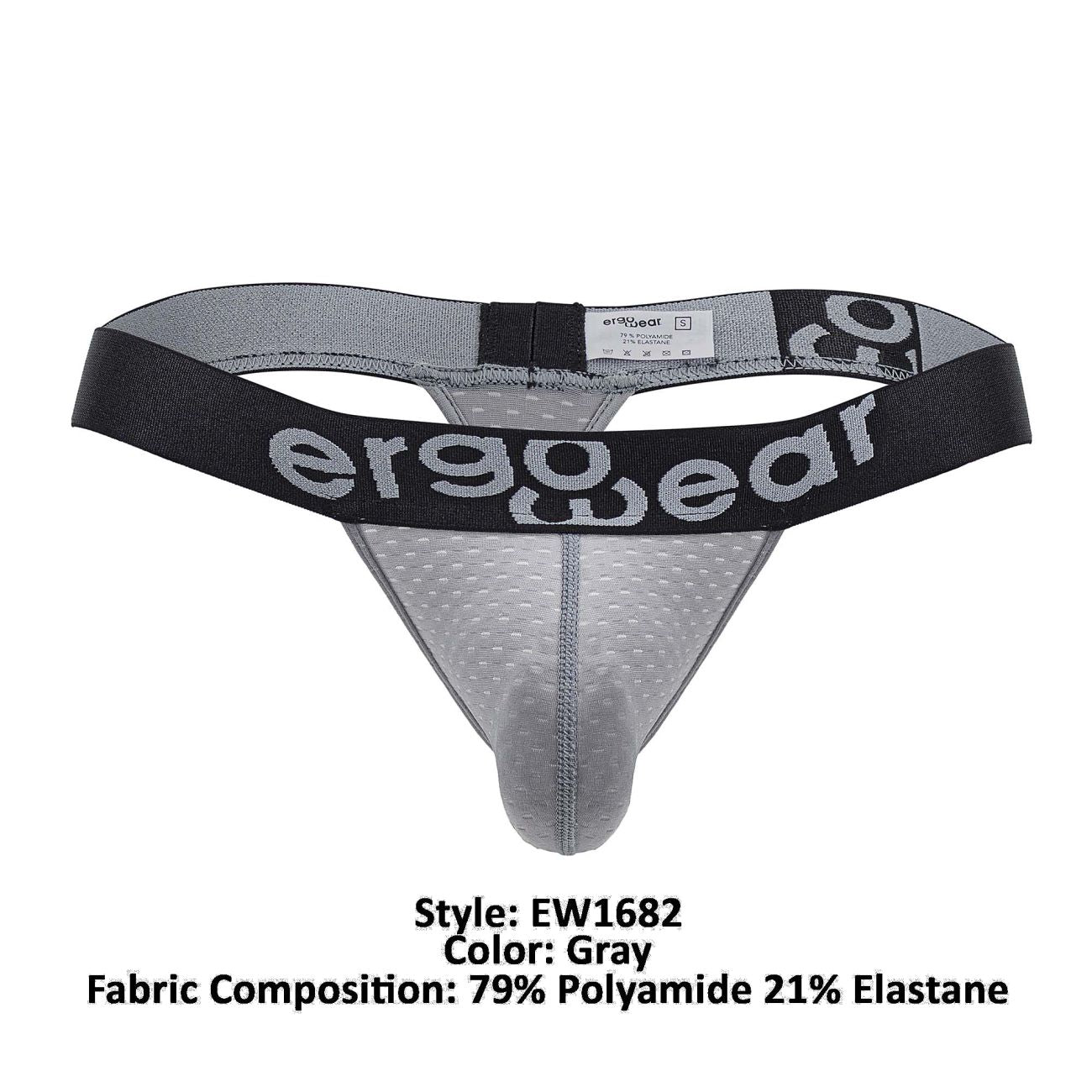 ErgoWear EW1682 MAX FLOW G-String Gray