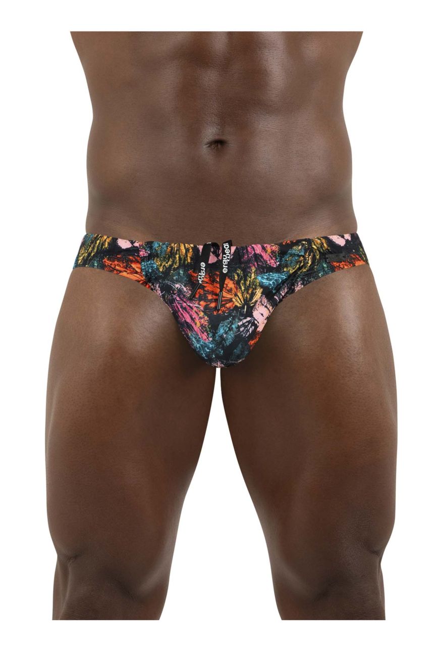 ErgoWear EW1695 FEEL SW Swim Briefs Pink Leaves