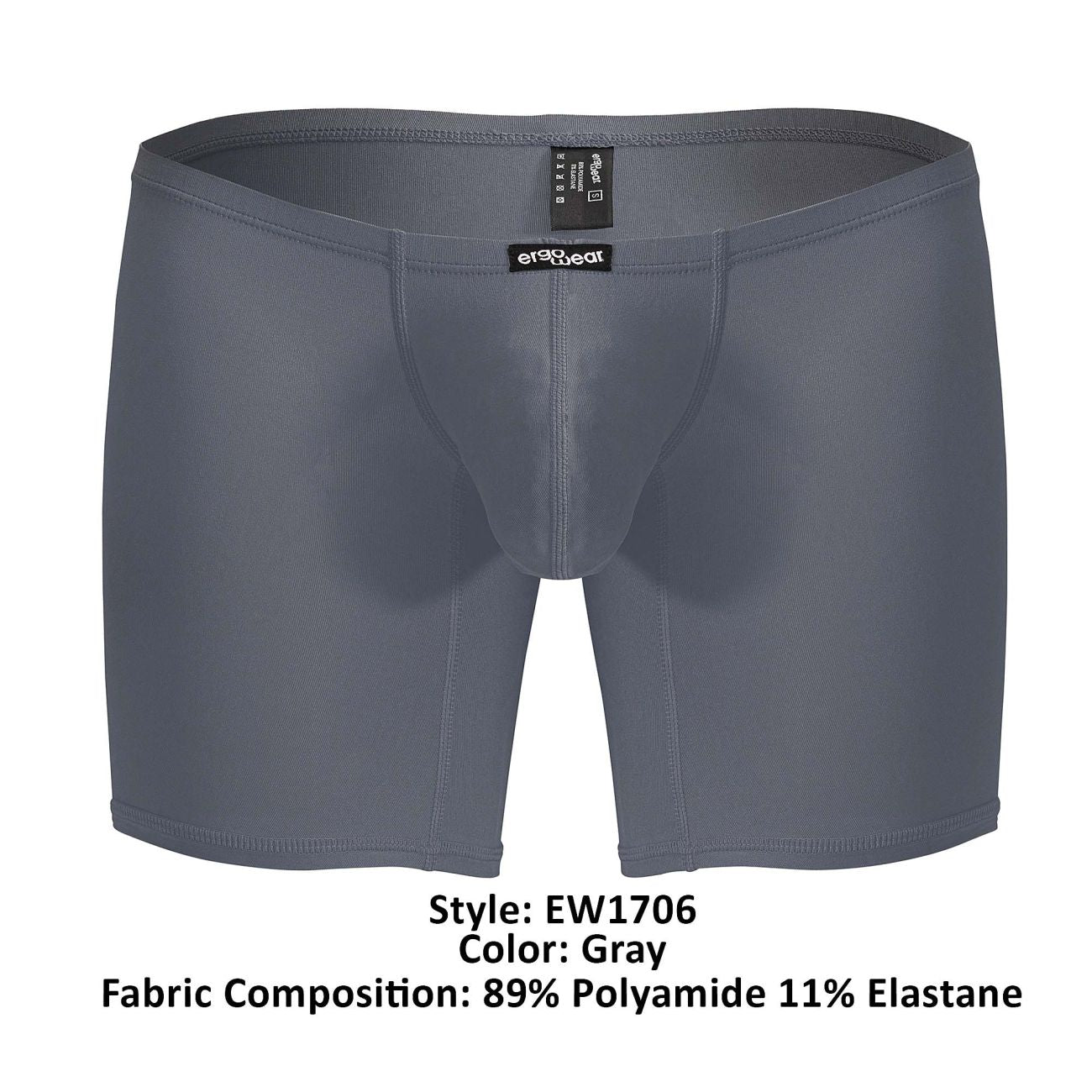 ErgoWear EW1706 X4D Boxer Briefs Gray