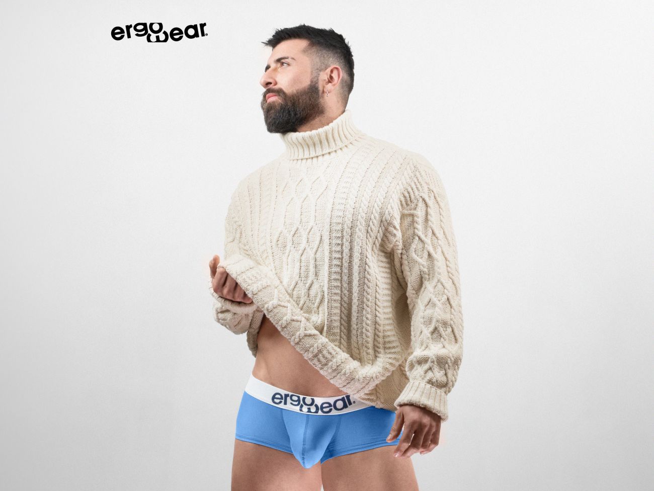 ErgoWear EW1713 MAX COTTON Trunks Light Blue