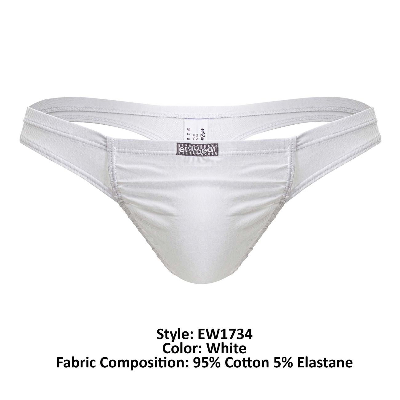 ErgoWear EW1734  FEEL GR8 Cotton Thongs White