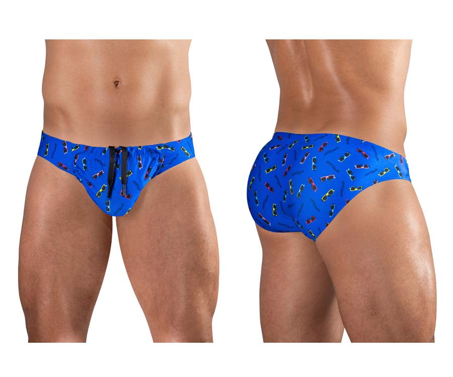 ErgoWear EW1764 FEEL SW Sunglasses Print Swim Briefs Blue