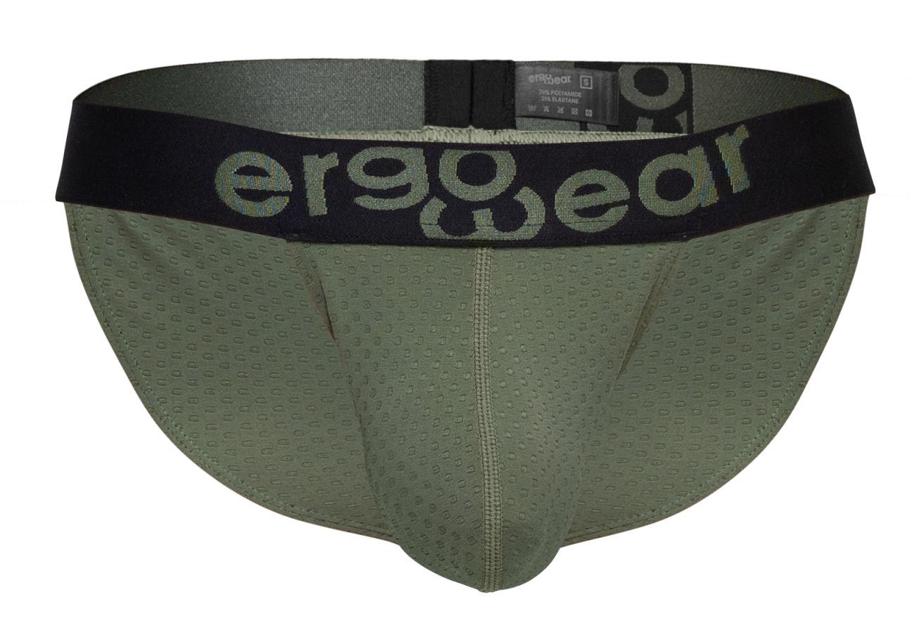 ErgoWear EW1786 MAX FLOW Mens Sleek Bikini Brief Dark Green