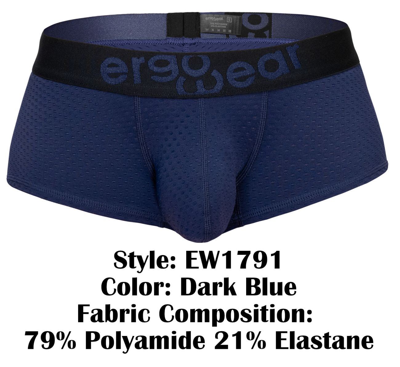 ErgoWear EW1791 MAX FLOW Mens Sleek Trunks Dark Blue