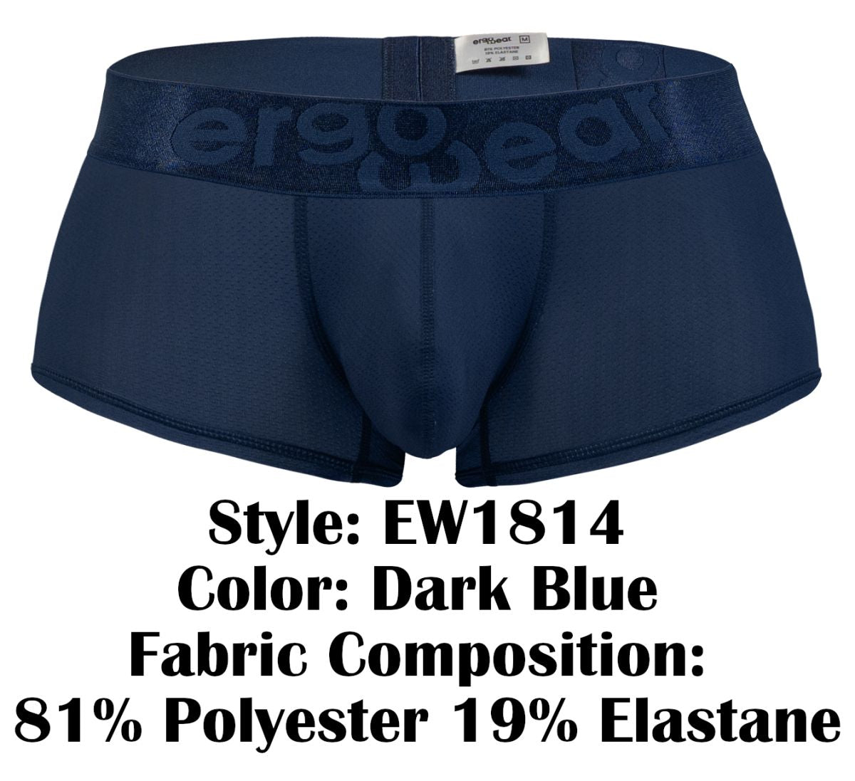 ErgoWear EW1814 MAX BOLD SE Mens Sleek & Supportive Trunks Dark Blue