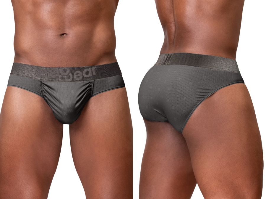 ErgoWear EW1842 FEEL SE Comfort & Athletic Support Briefs Dark Gray Plus Sizes