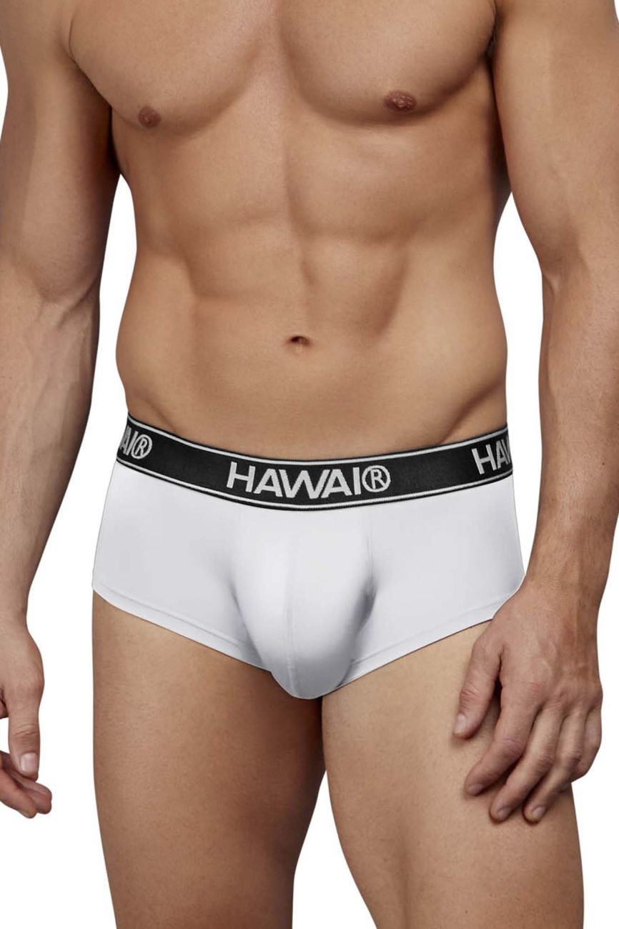 HAWAIR 41961 Mens Maximum Comfort Microfiber Briefs White