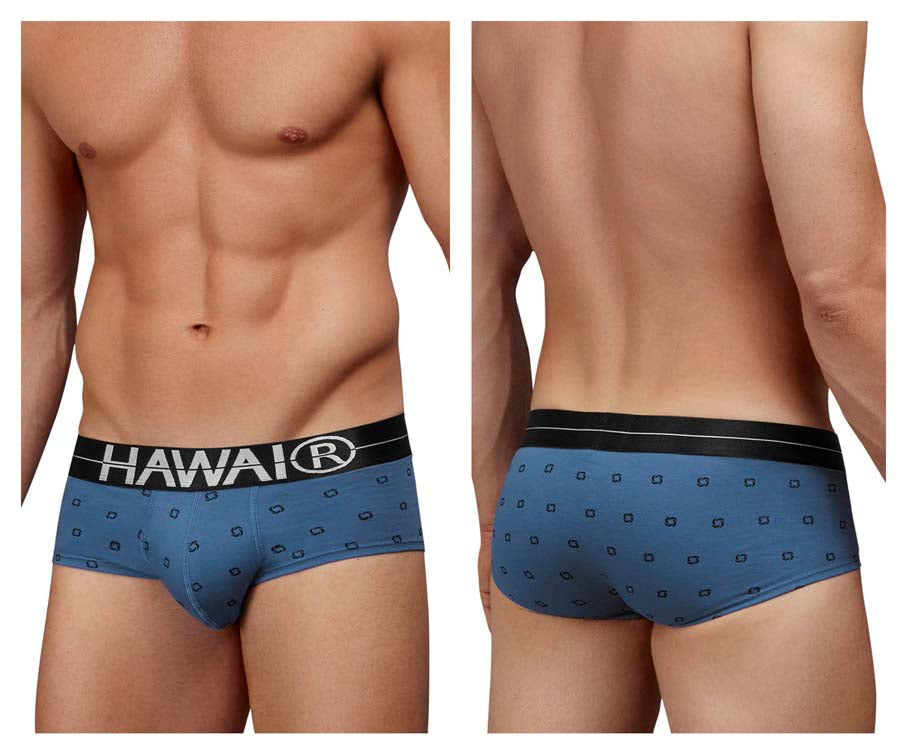HAWAIR 42531 Cotton Blend Male Everyday Briefs Blue Quartz