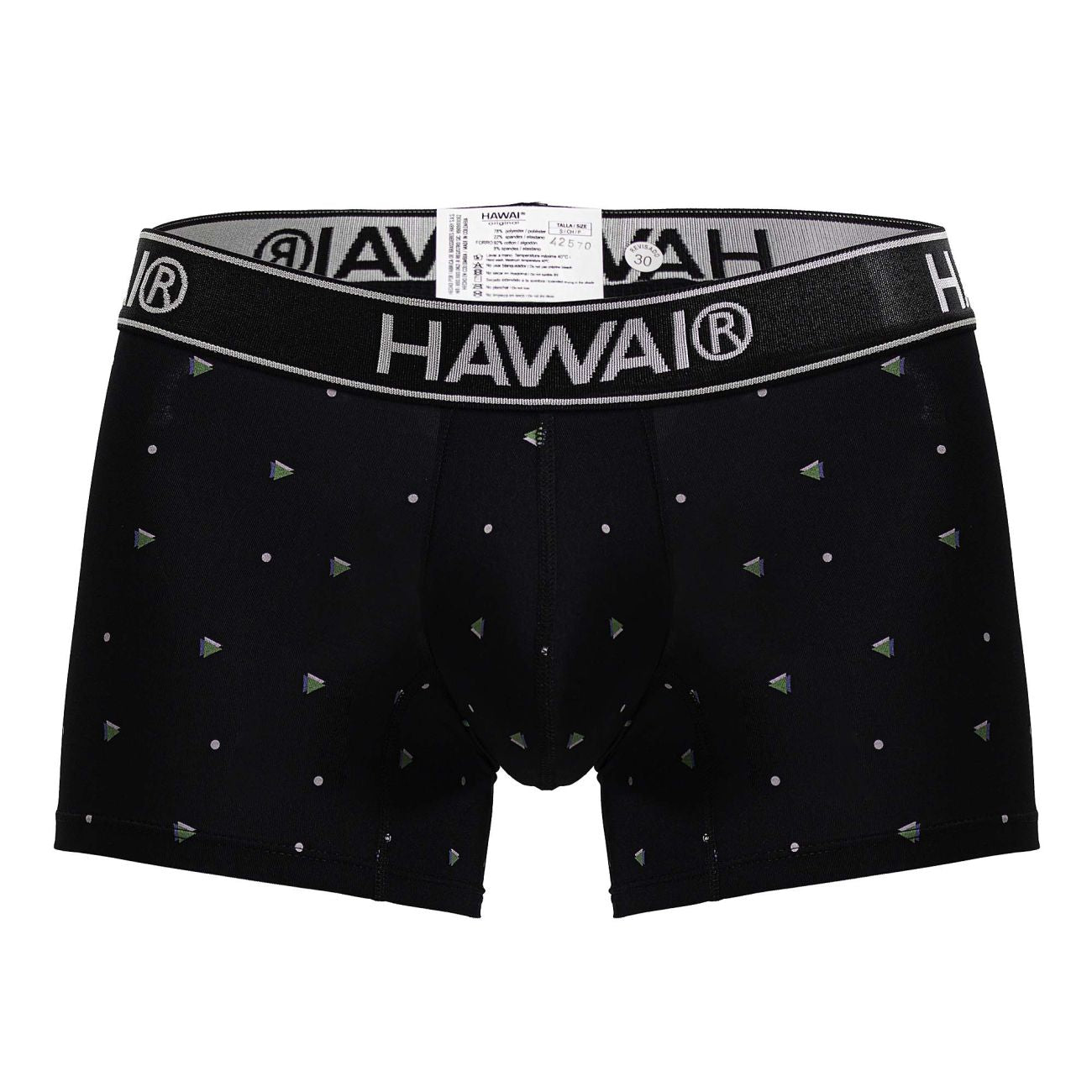 HAWAIR 42570 Microfiber Male Everyday Trunks Black