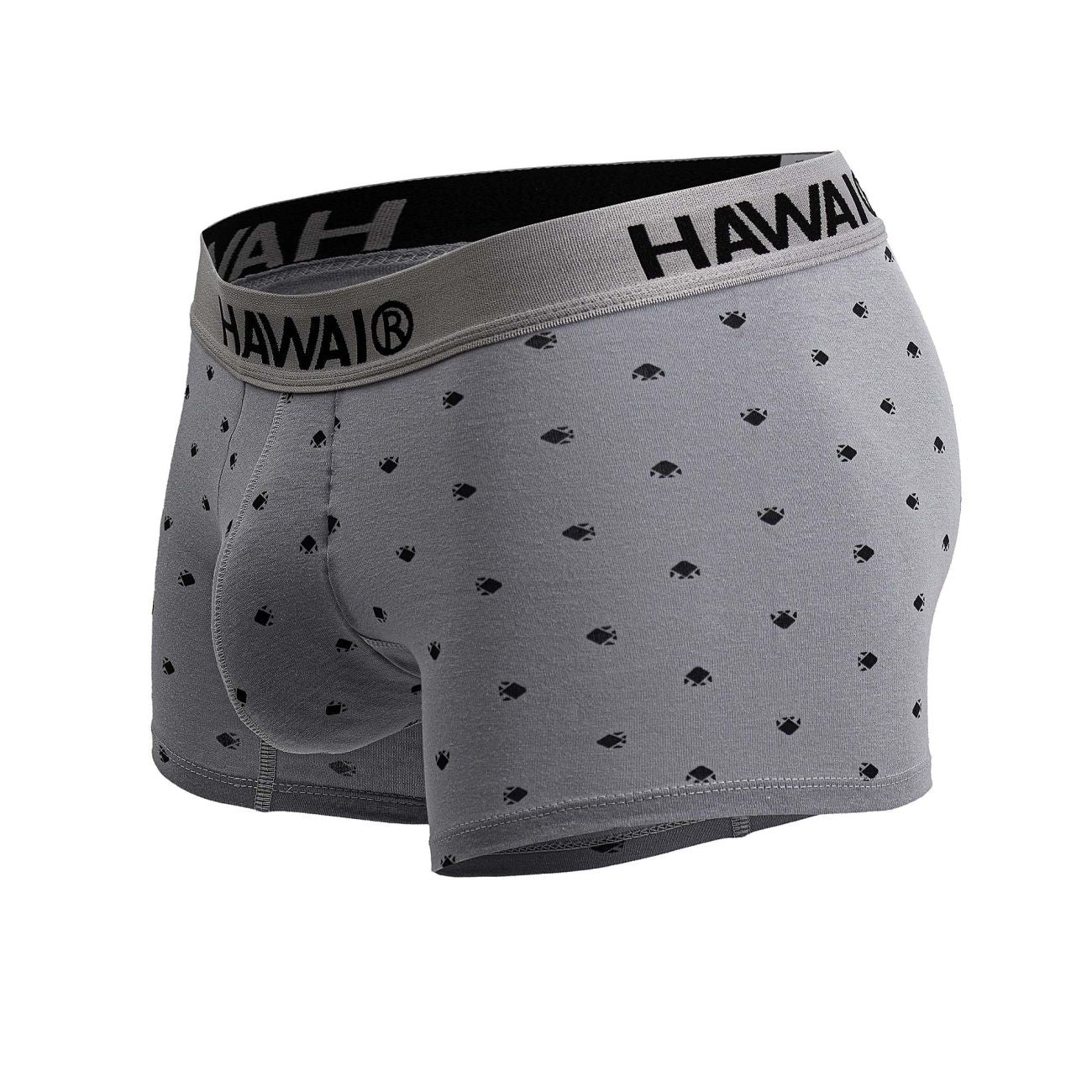 HAWAIR 42571 Cotton Blend Male Daily Wear Trunks Gray
