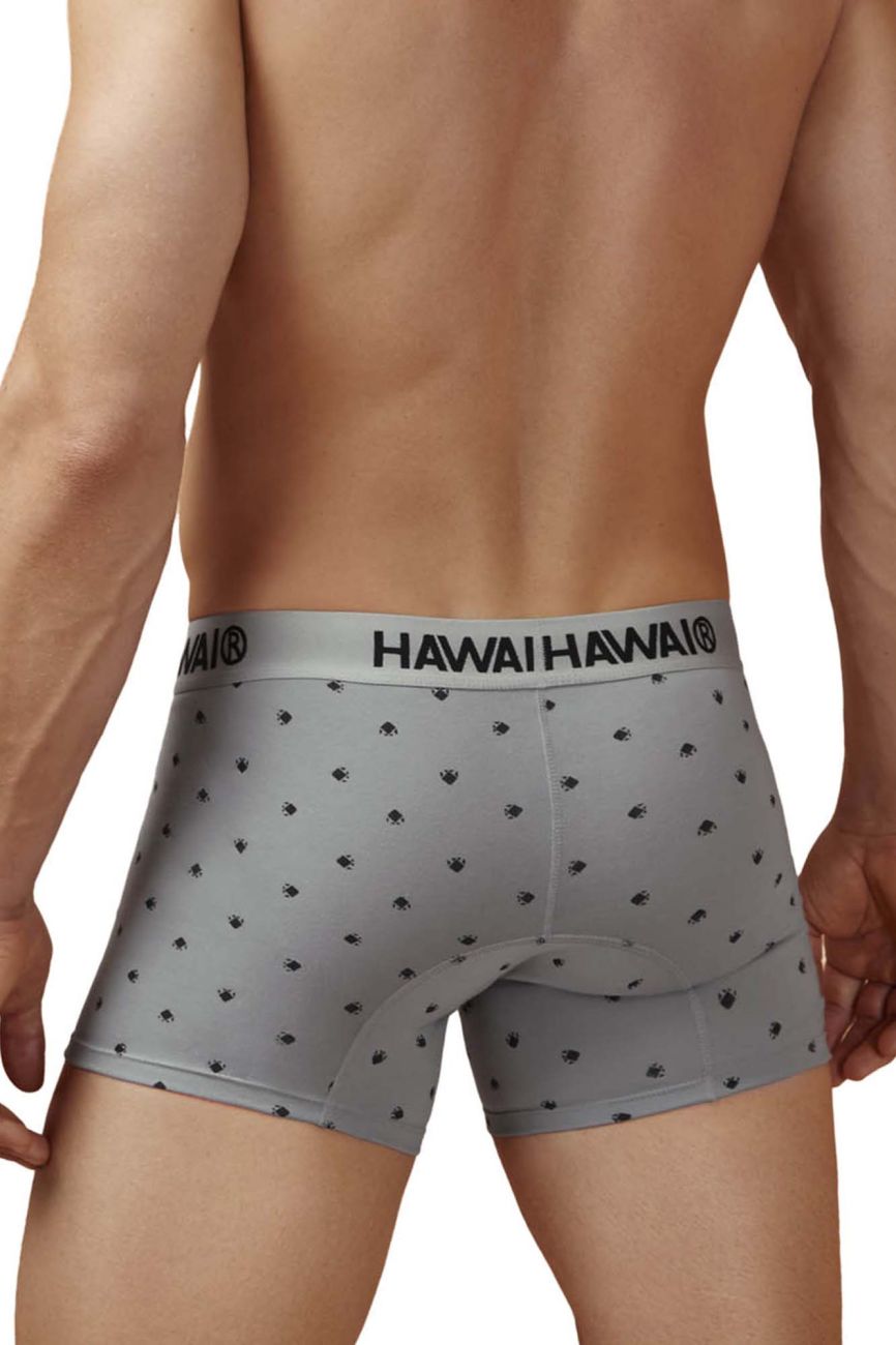 HAWAIR 42571 Cotton Blend Male Daily Wear Trunks Gray