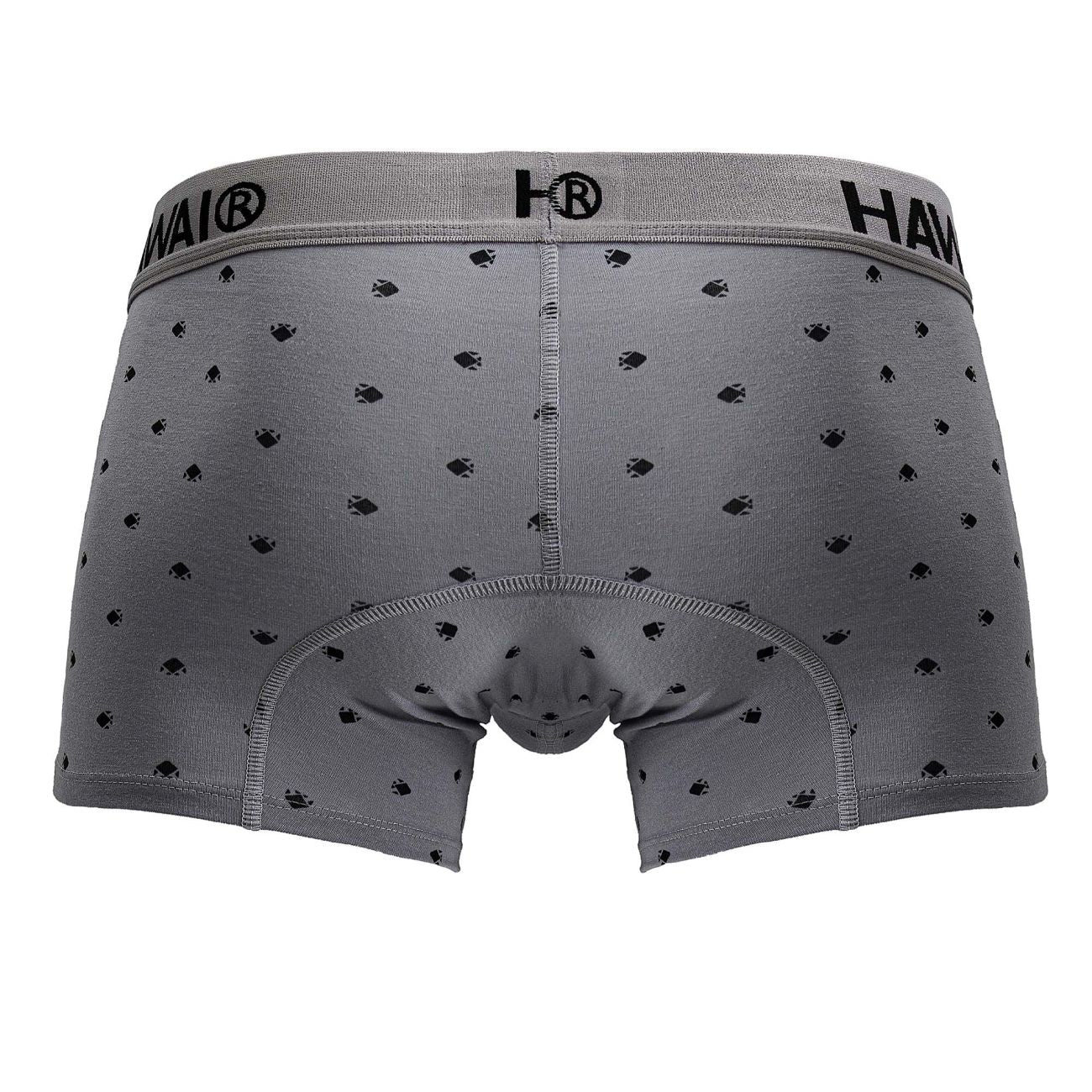 HAWAIR 42571 Cotton Blend Male Daily Wear Trunks Gray