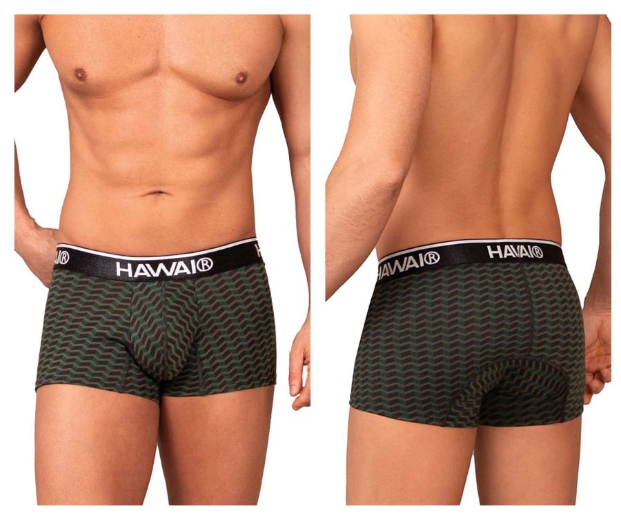 HAWAI 42371 Printed Trunks Green