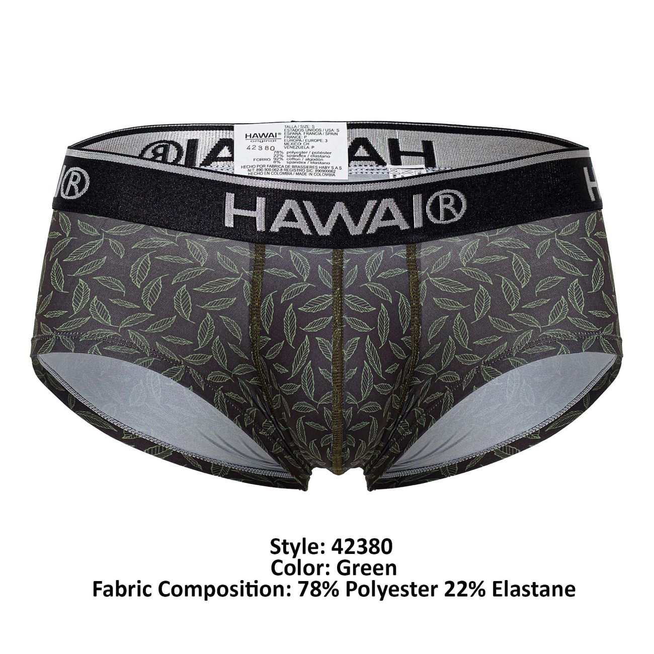 HAWAI 42380 Printed Briefs Green