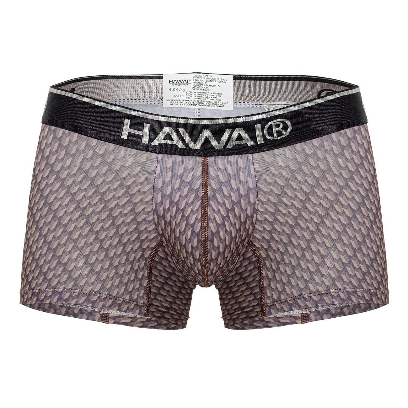 HAWAI 42420 Printed Trunks Cocoa