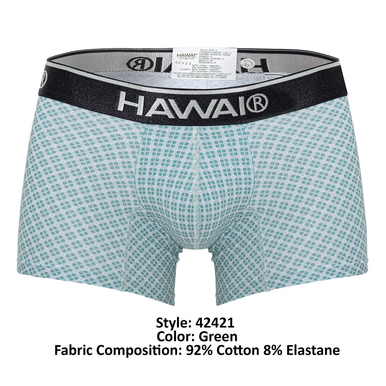 HAWAI 42421 Printed Trunks Green