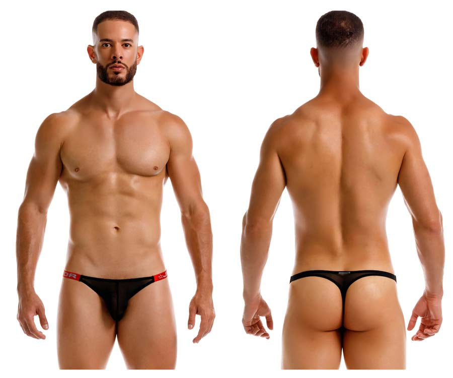 JOR 2238 Frost Male Ultra Mini Low Rise Thong Black