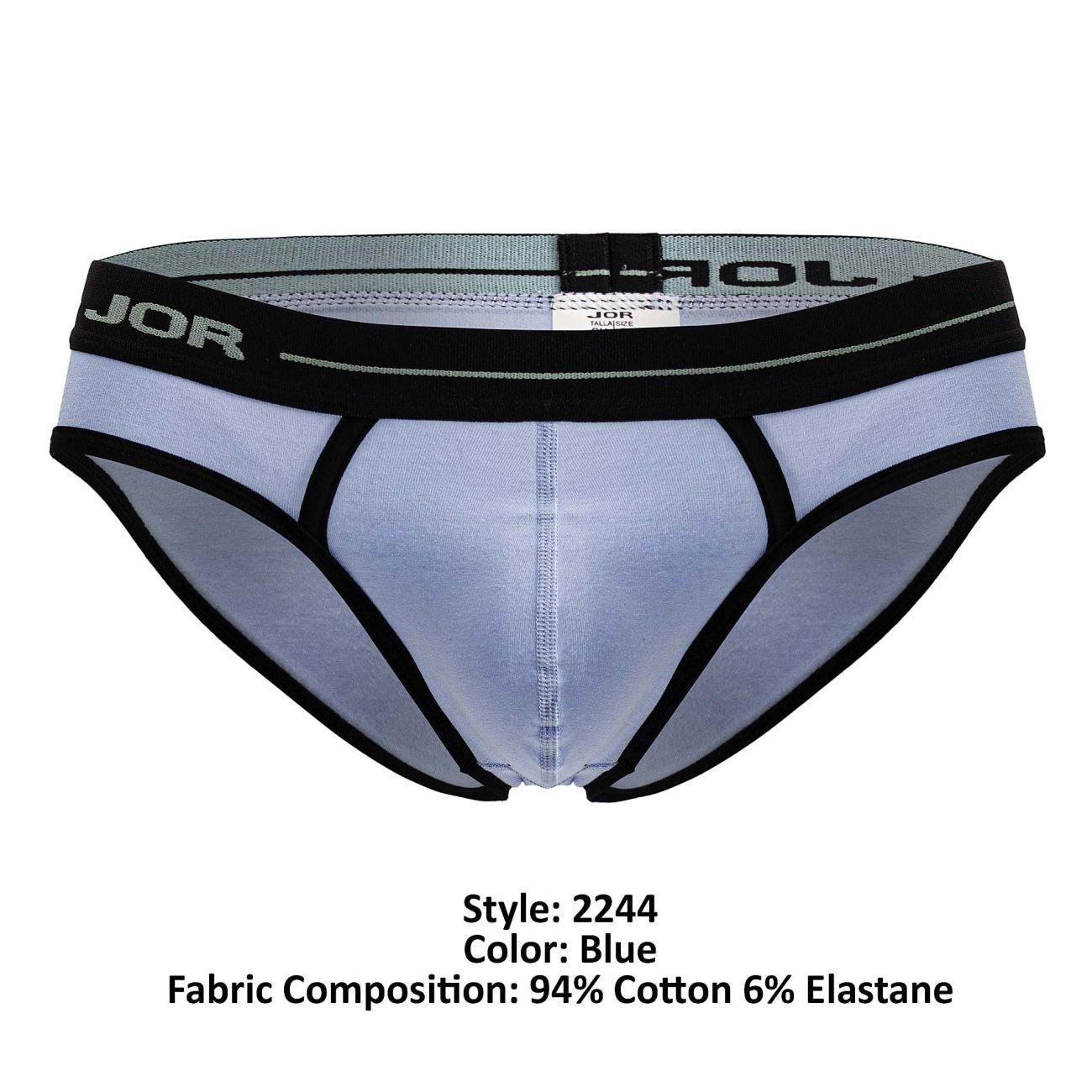 JOR 2244 Astra'Mens Low-Rise Bikini Briefs Blue