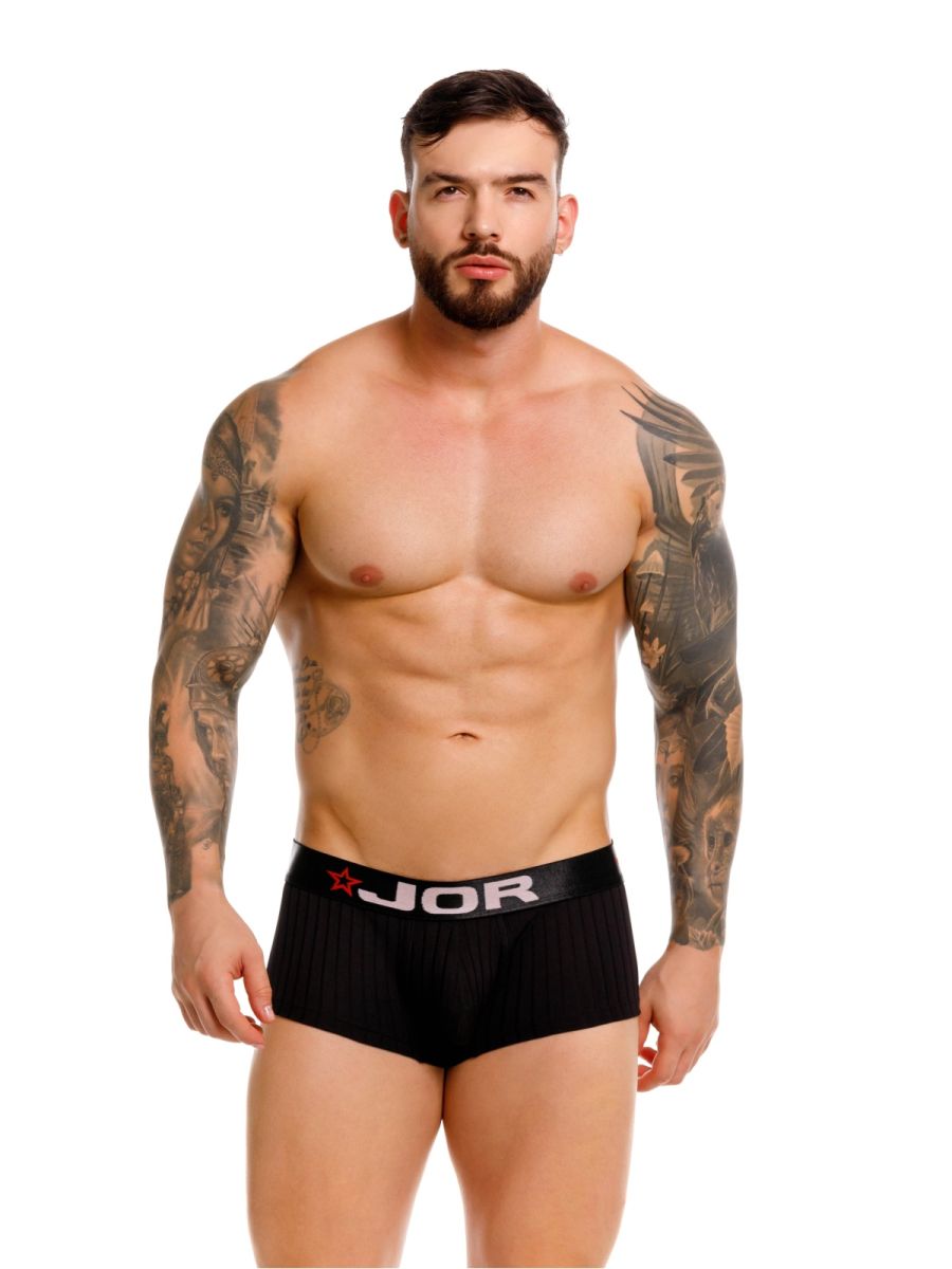JOR 2330 Cronos Mens Athletic Vibe Trunks Black Plus Sizes
