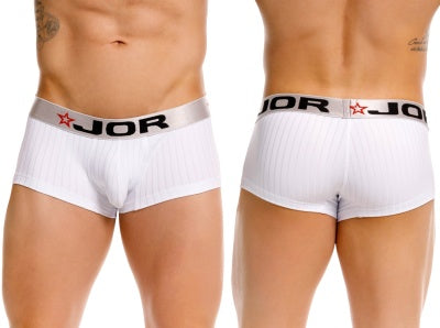 JOR 2330 Cronos Mens Athletic Vibe Trunks White Plus Sizes