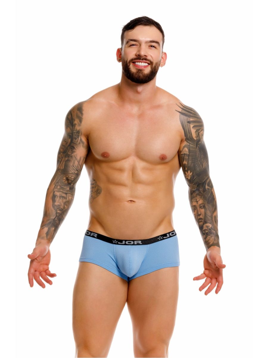 JOR 2345 Cannes Mens Ultra Light Trunks Boxer Briefs Blue Plus Sizes