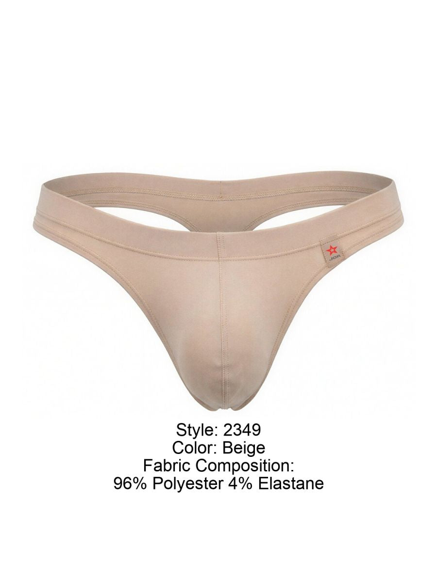 JOR 2349 Mens Invisible Under Clothes Thongs Beige Plus Sizes