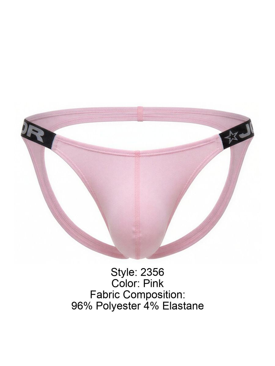 JOR 2356 Eros Mens Sexy Bold Design Jockstrap Pink Plus Sizes