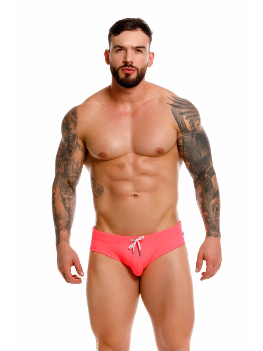 JOR 2387 Mens Pop of Colour Travel Swim Briefs Candy Plus Sizes