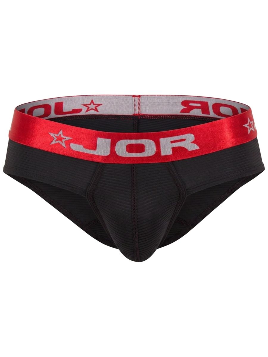 JOR 2443 Astor Male Essential Athletic Style Briefs Black Plus Sizes