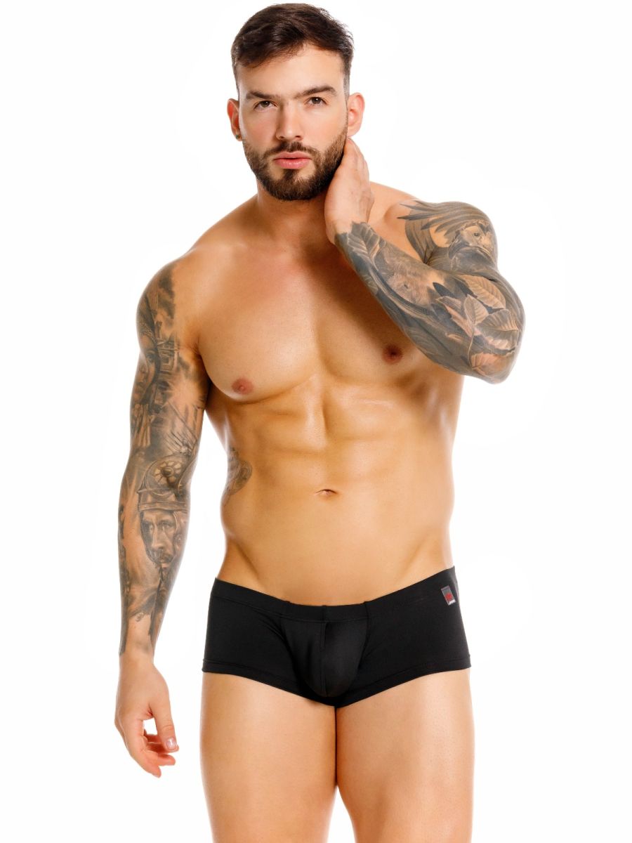 JOR 2449 Invisible Mens Sleek Low-rise Cut Trunks Black Plus Sizes