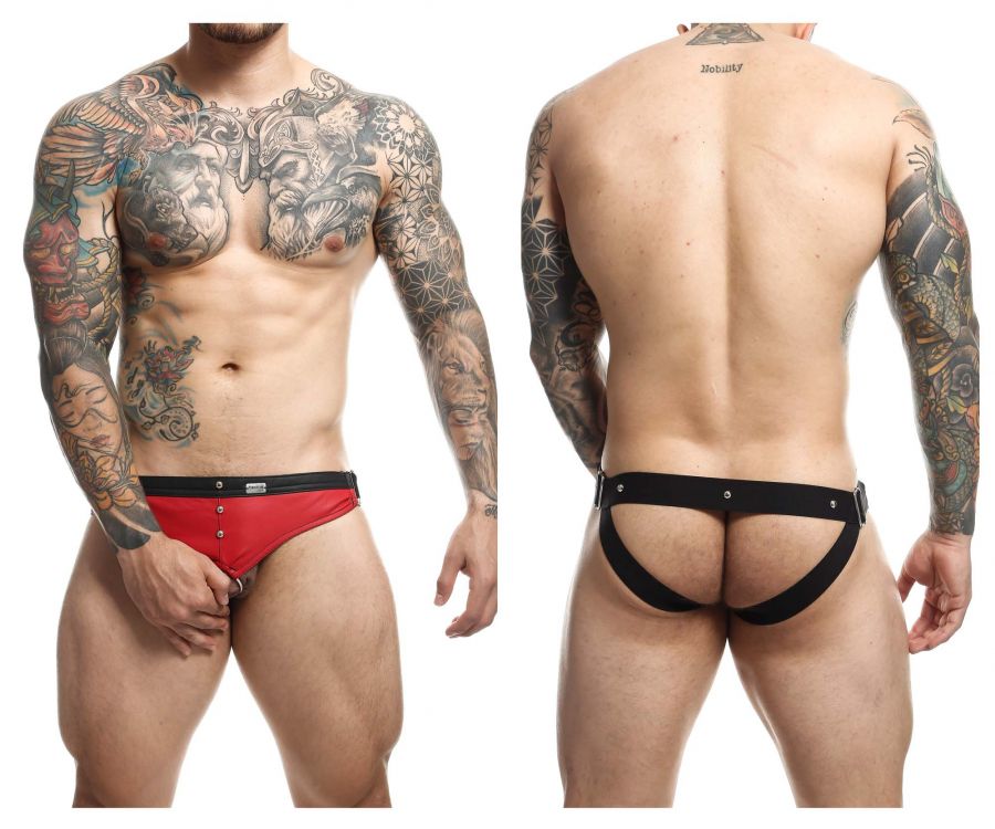 MaleBasics DMBL01 DNGEON Cockring Jockstrap Red