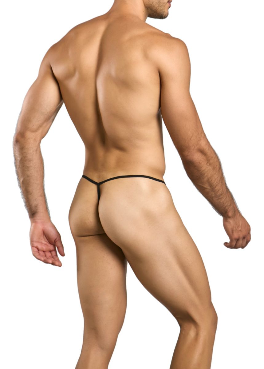 MaleBasics MBL59 Mens Sinful Thongs with Narrow Straps Black Lace