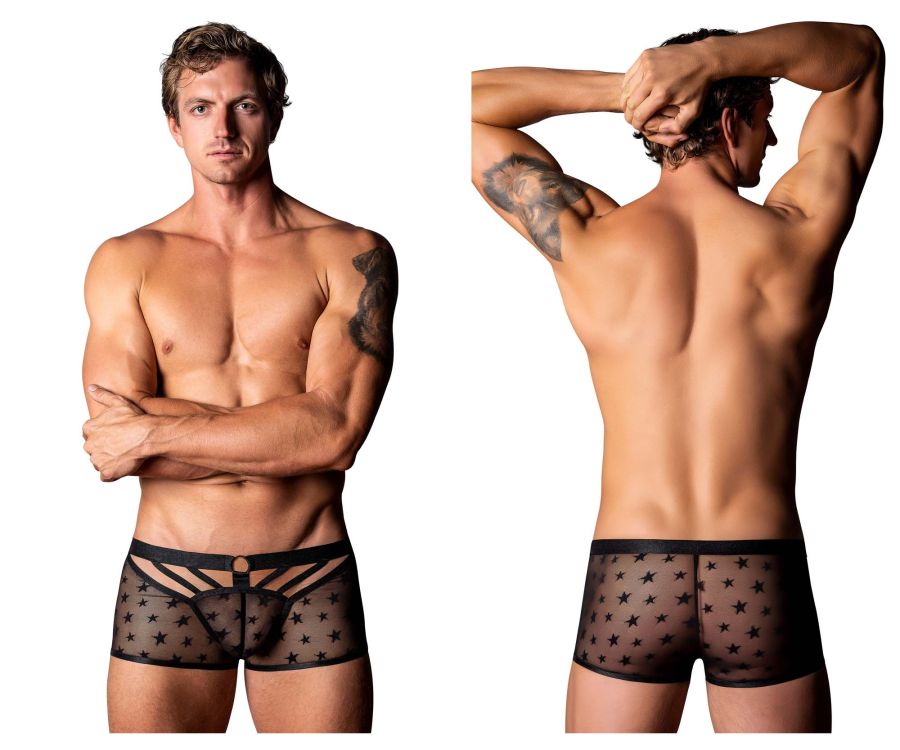 Male Power 122-291 Love Star Short with Ring Black